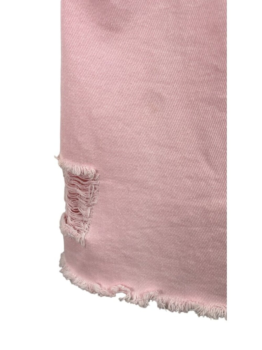 American Bazi Womens SIze Small Pink Casual Distressed Denim Overall Dress - Picture 4 of 10